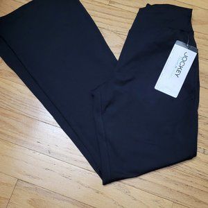 NWT Jockey P2P XS Black Traditional Bootleg Pant Style#300237